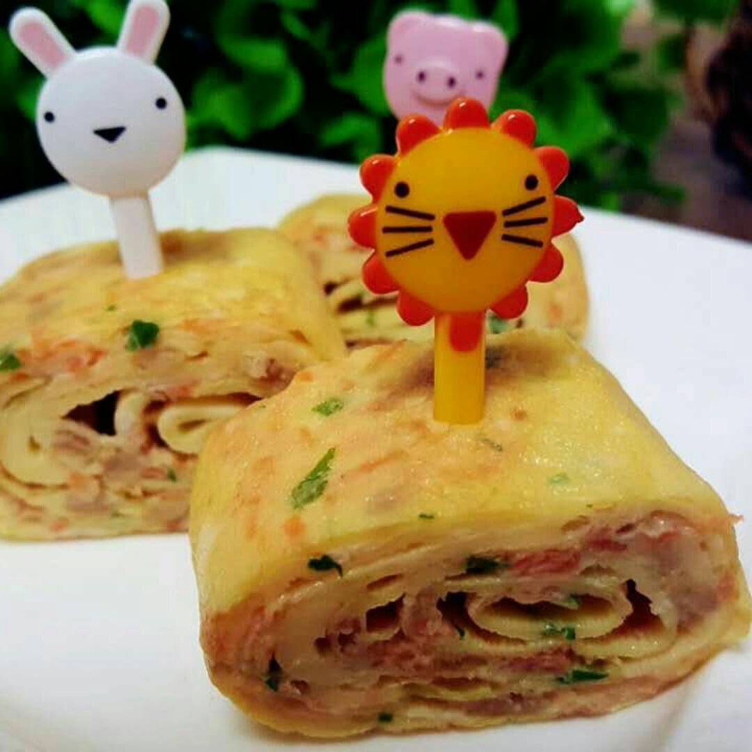 宝宝们最爱的营养餐。。。厚蛋烧