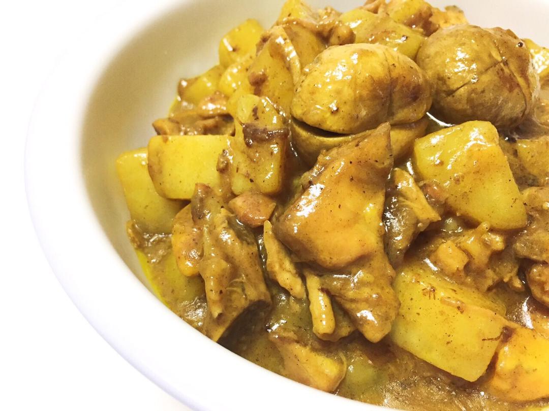 椰奶咖喱鸡的做法