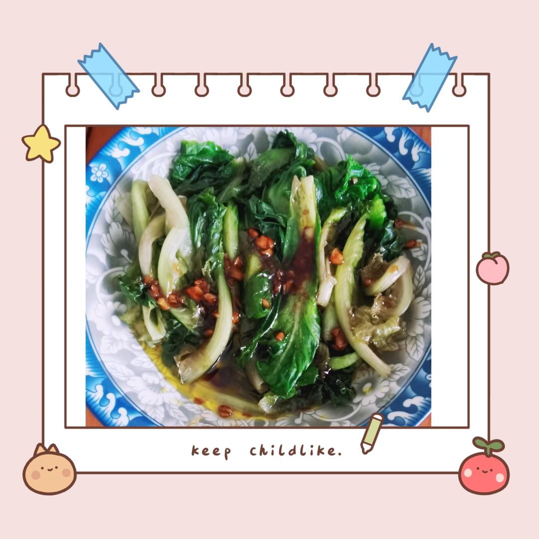 超级好吃低脂低热量的～蚝油生菜