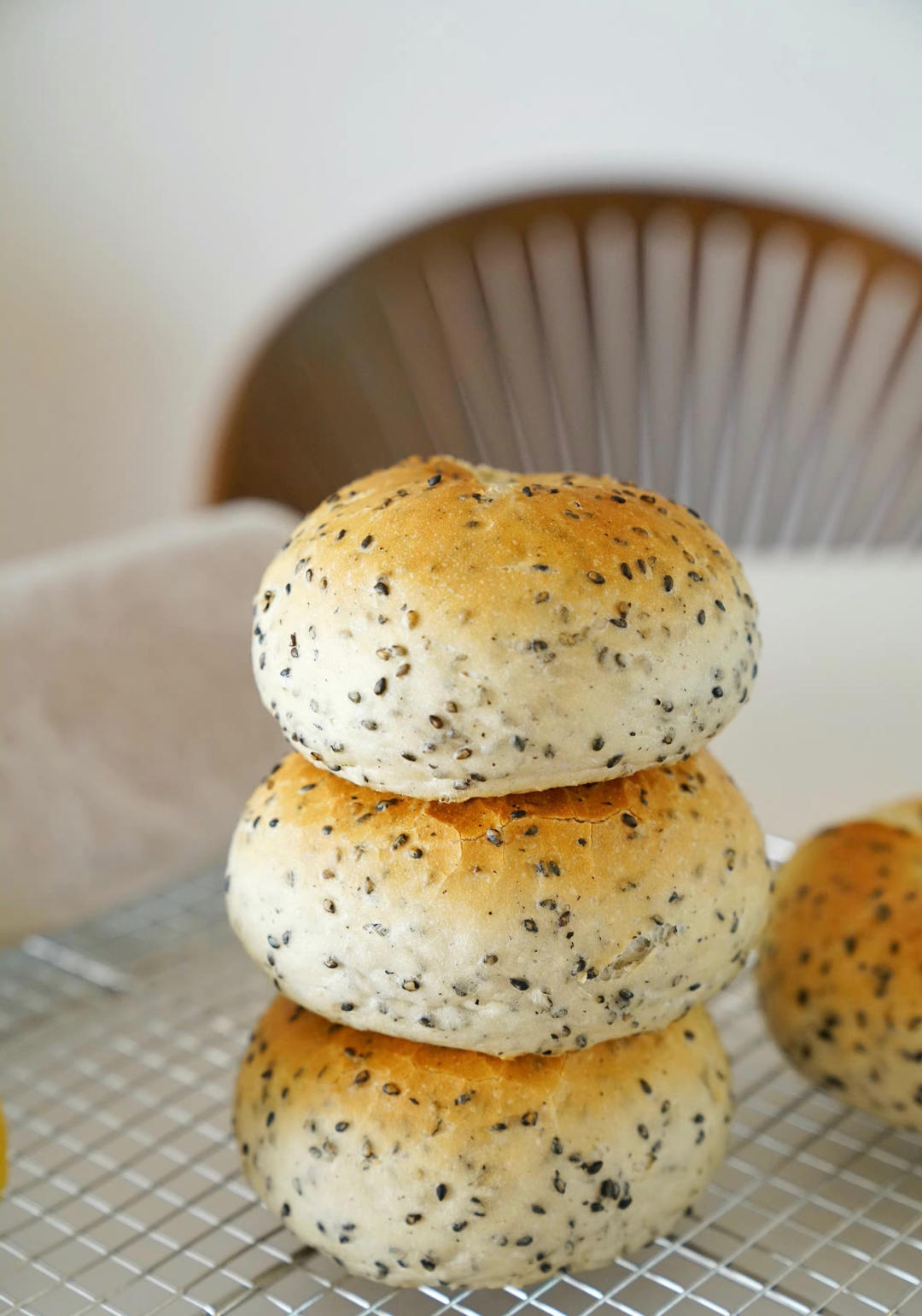 无油无糖全麦奇亚籽贝果