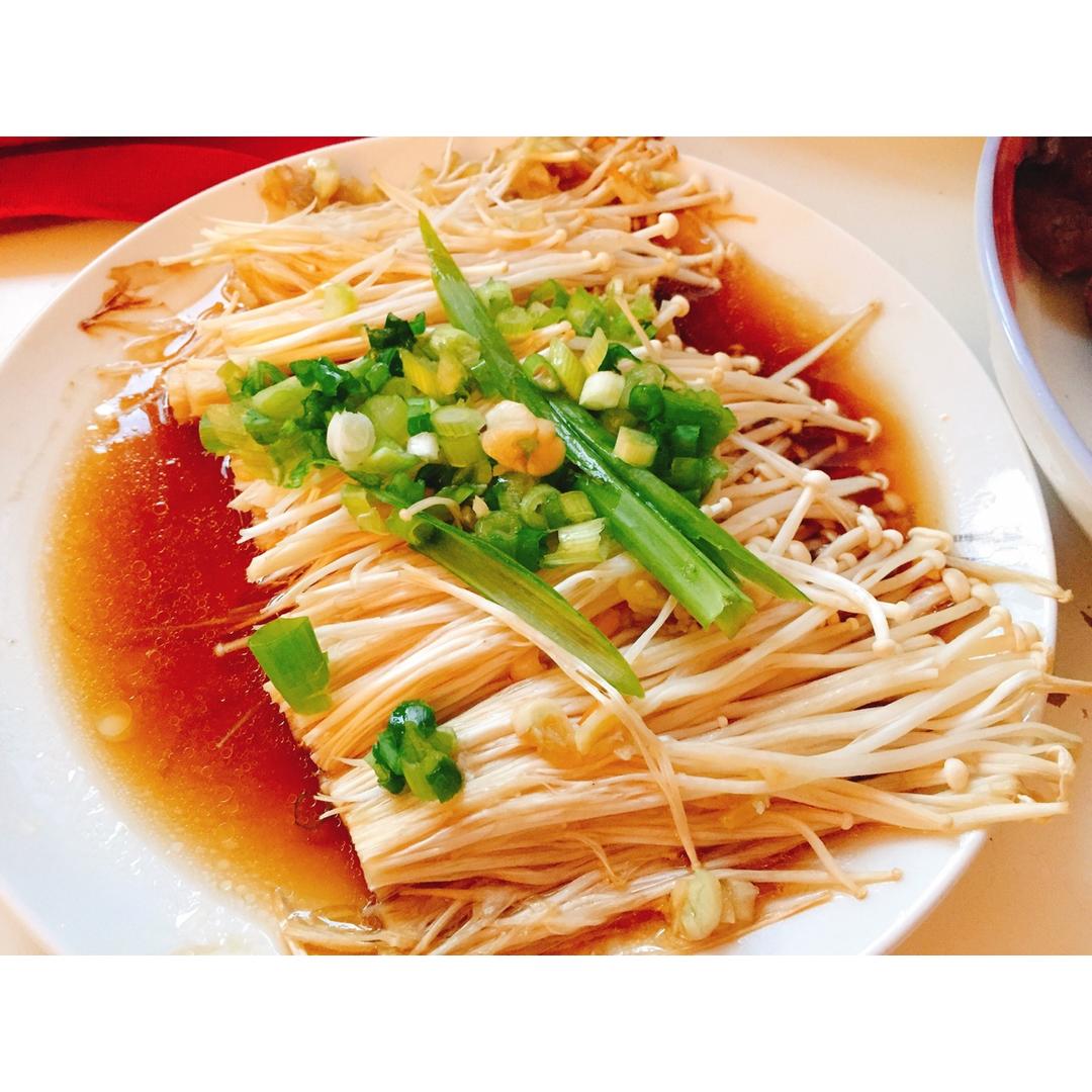 蒜蓉蒸金针菇