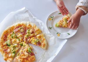 缤纷牛油果大虾披萨的做法 步骤9