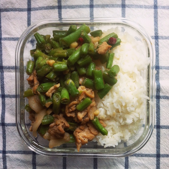 缸豆炒肉末