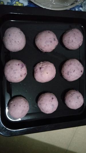 紫薯绿豆泥面包的做法 步骤1