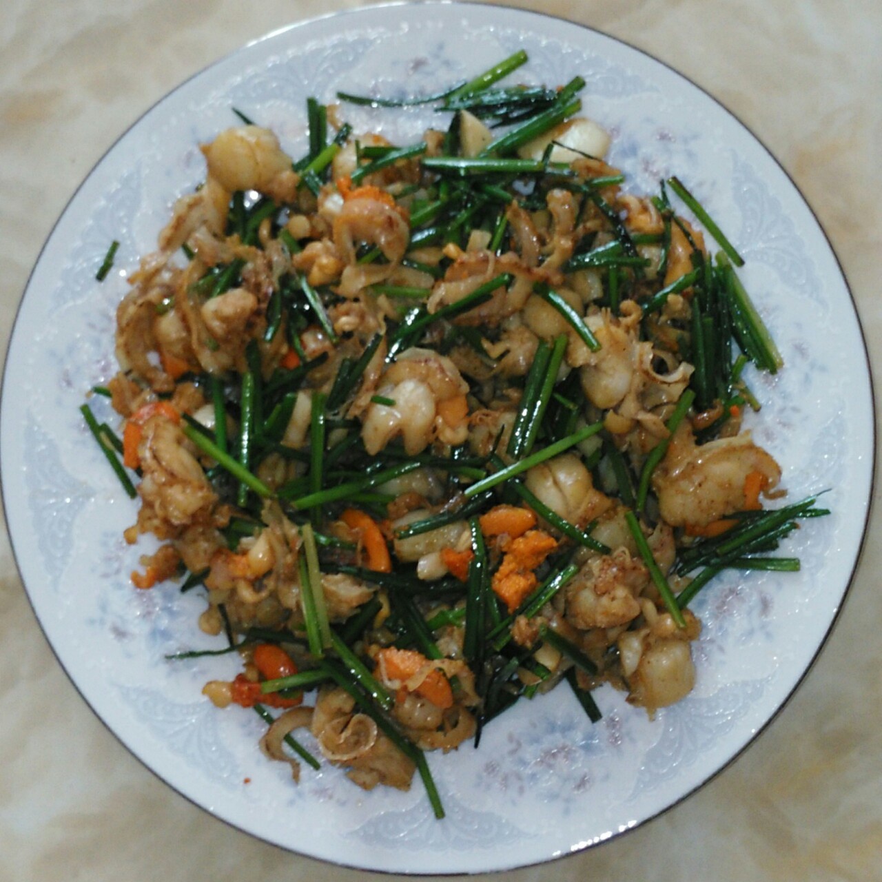 韭苔炒蛤蜊肉