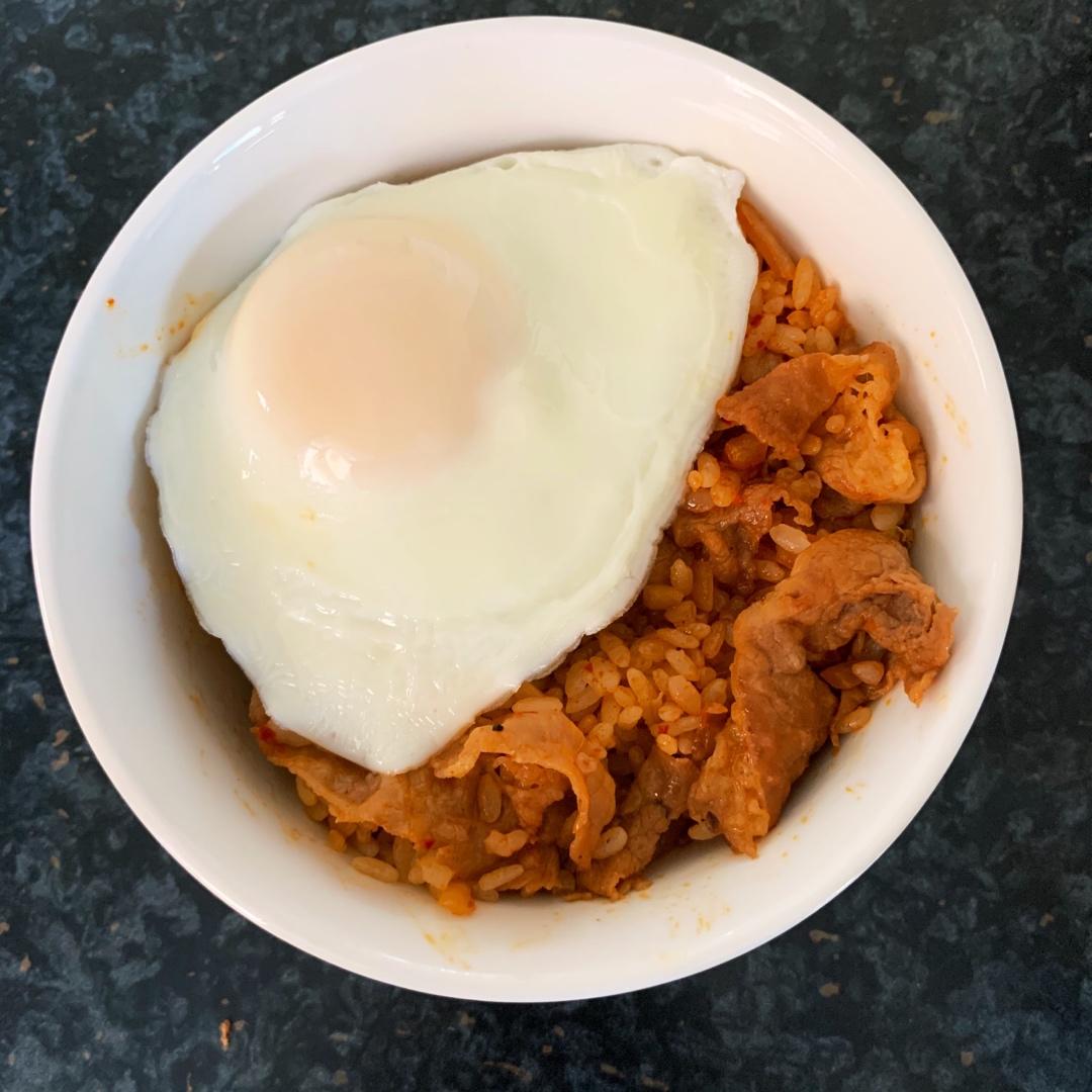 辣白菜肥牛炒饭