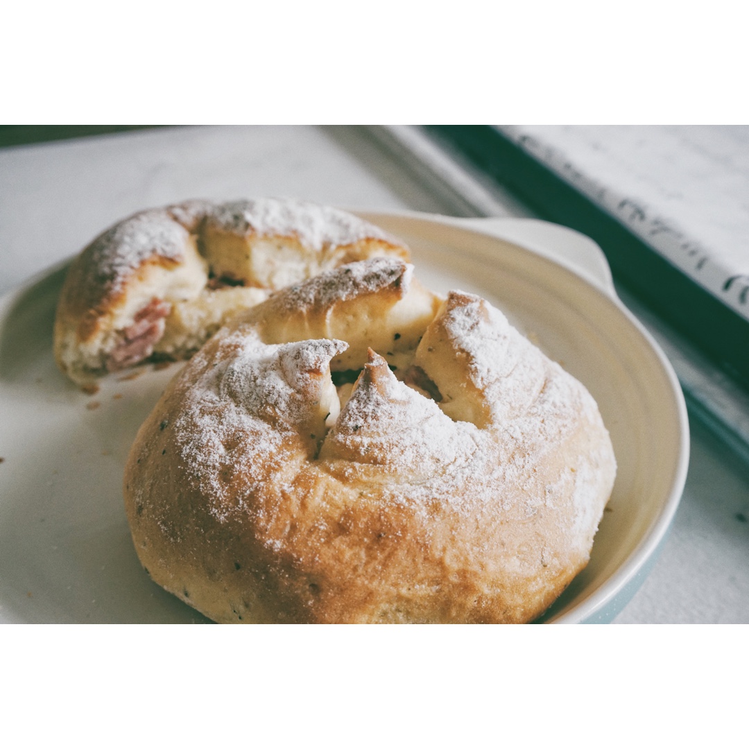 全麦芝士熔岩面包