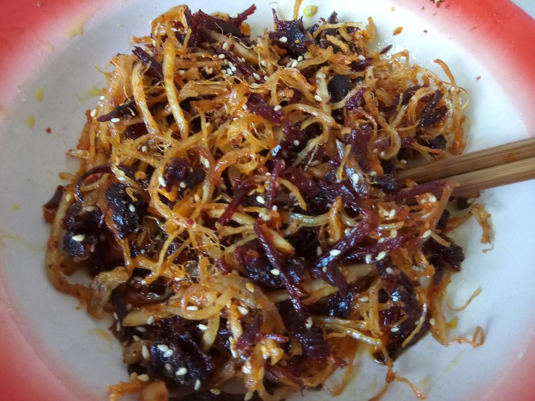 手丝撕麻辣牛肉丝