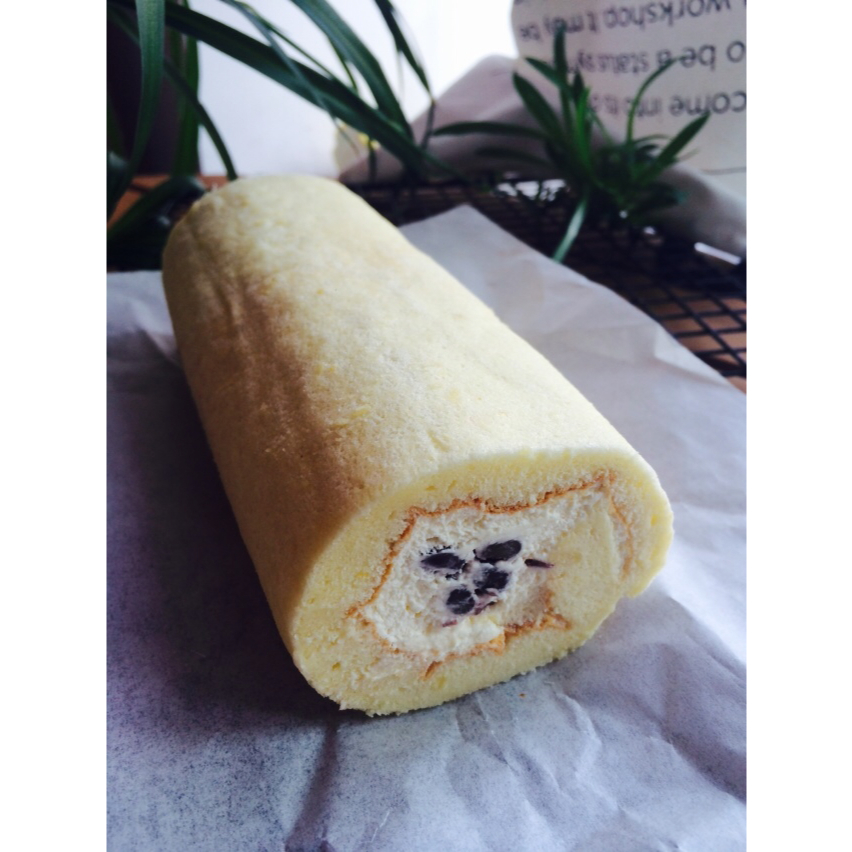 戚风蛋糕卷（家用30L烤箱自带烤盘之3蛋卷卷）