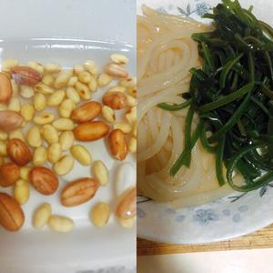 玉米面小米面豆沫粥的做法 步骤1