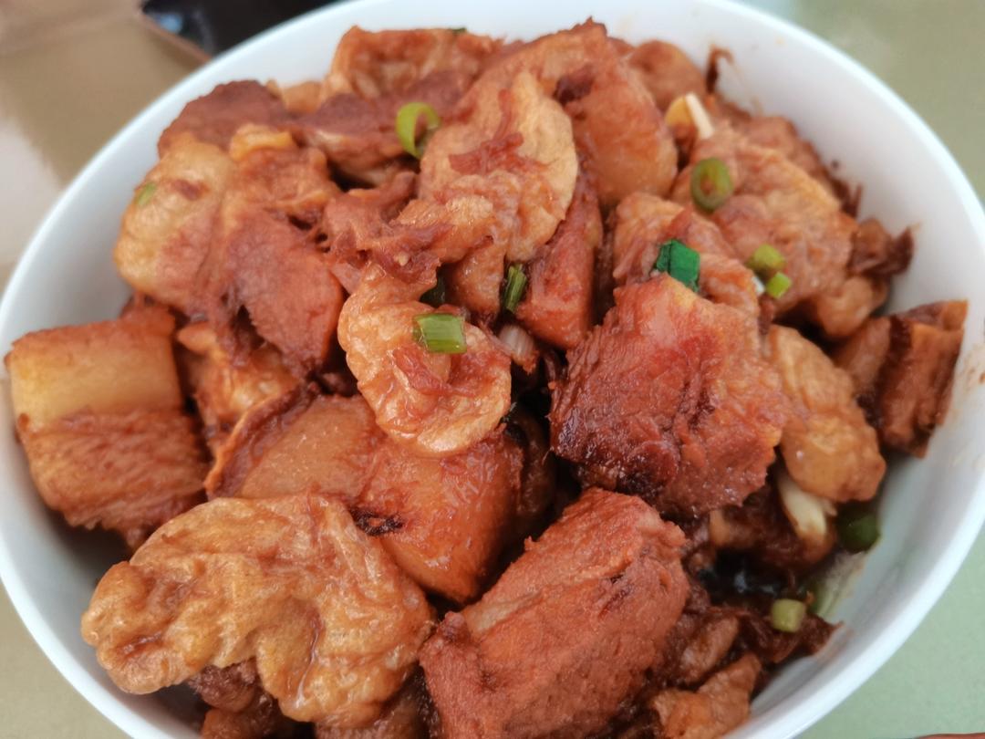 【豆参烧肉】舌3的这道美食，还可以这样吃