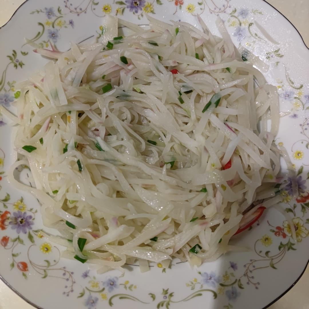 清炒白萝卜丝