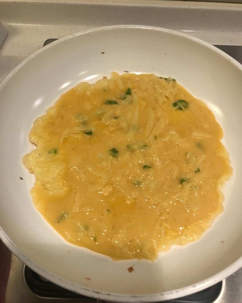土豆丝鸡蛋饼