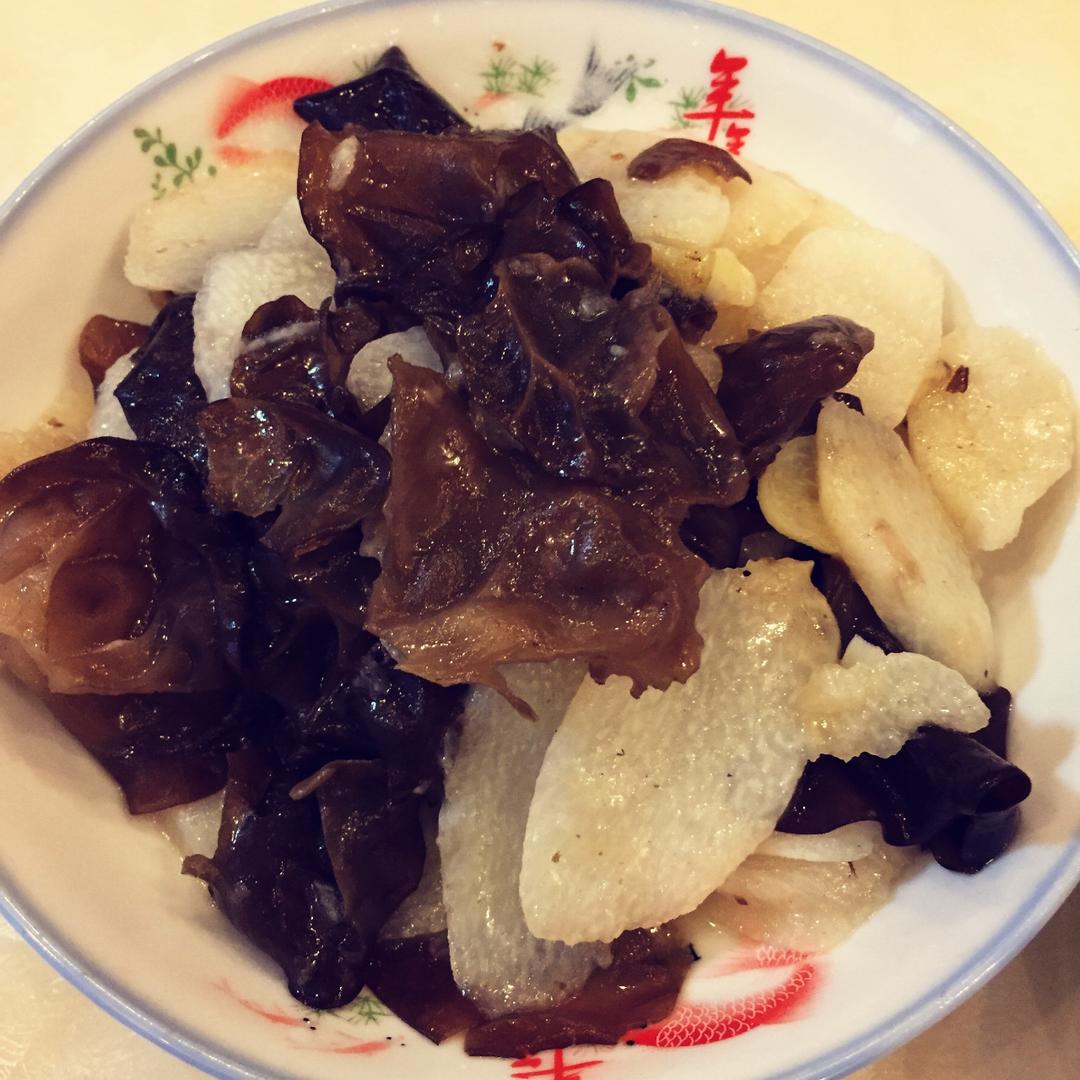清炒山药木耳