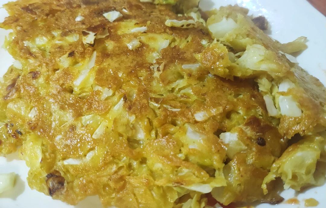 包菜蛋饼也太好吃了吧！！！吃撑才153大卡