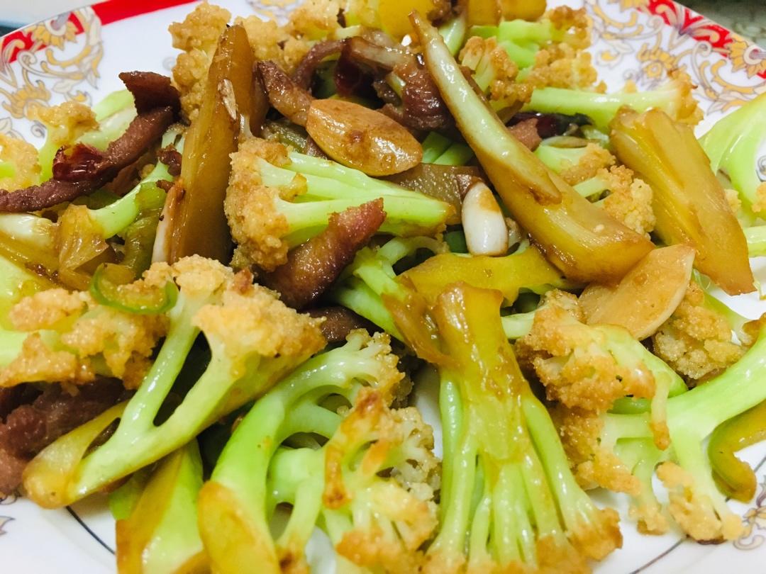 老丁的私房菜-干锅花菜