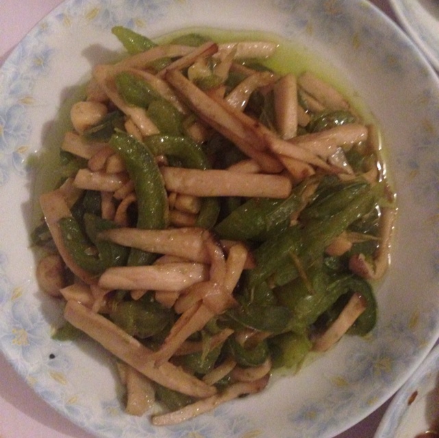 青椒素炒杏鲍菇