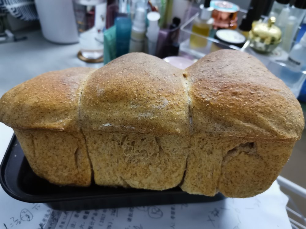 黑全麦面包（家庭、免揉、健康）