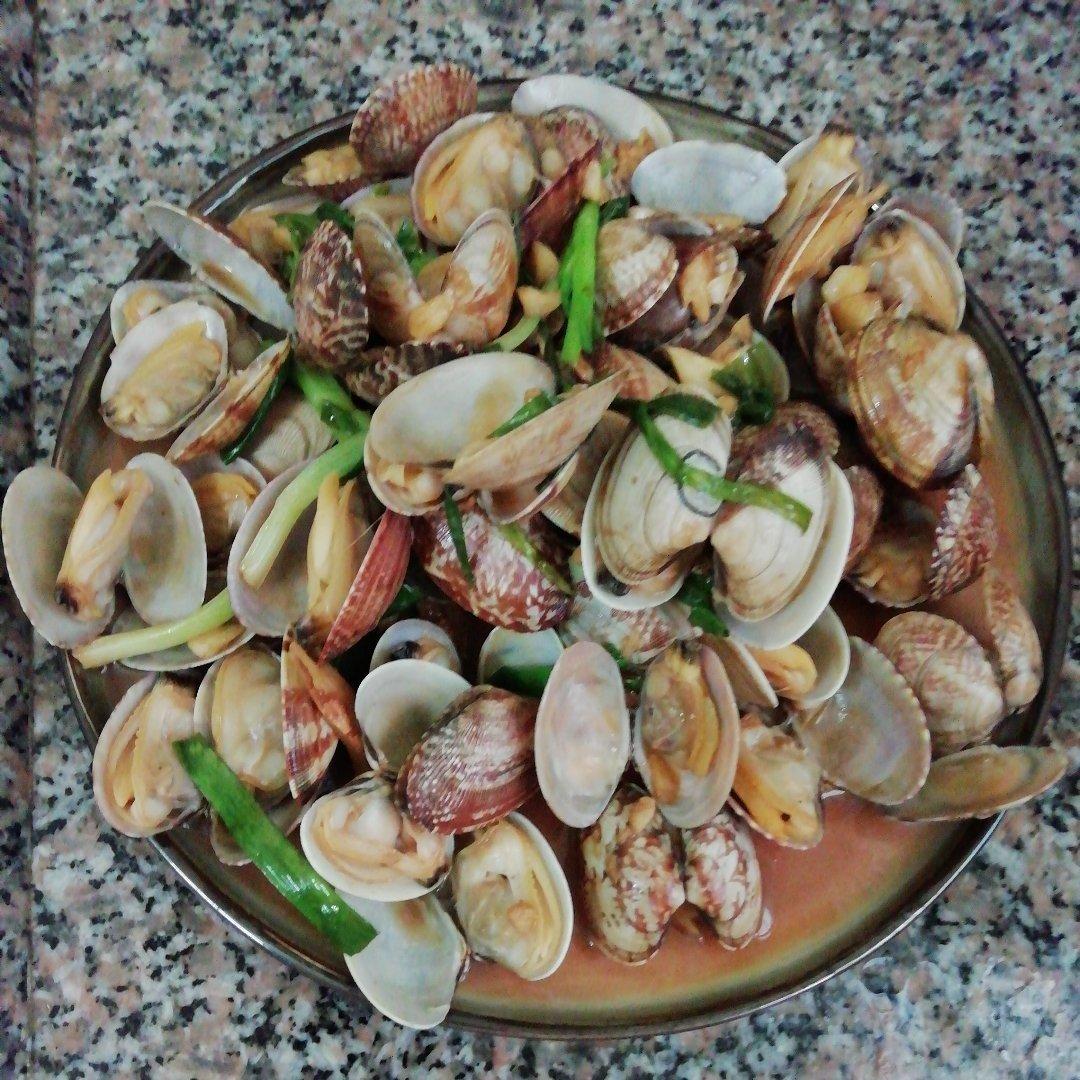 清炒葱姜蛤蜊