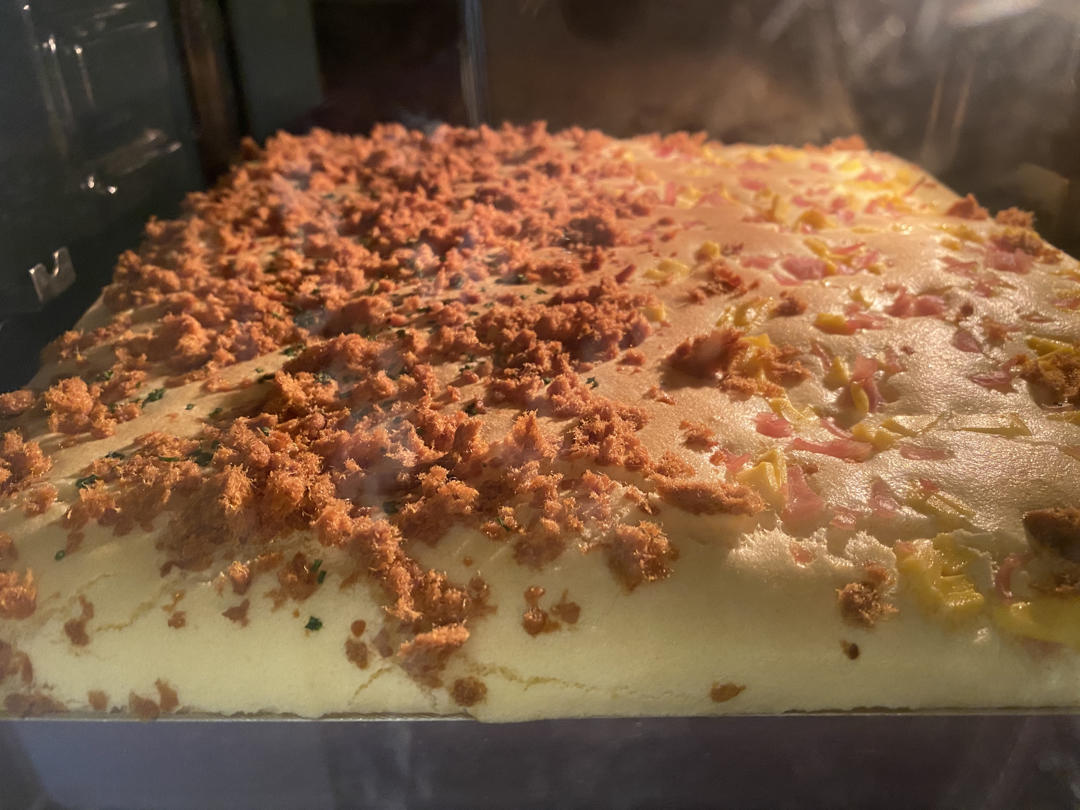 芝麻香葱肉松蛋糕（咸味）