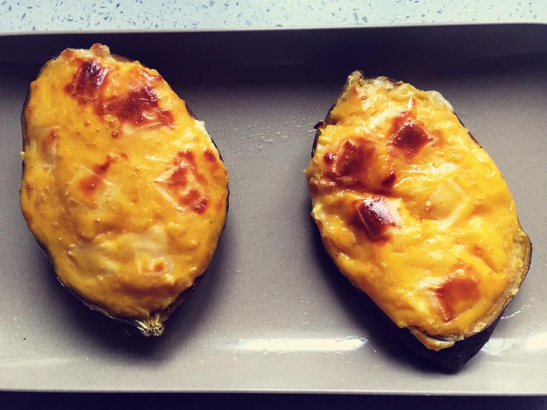 芝士奶油焗红薯