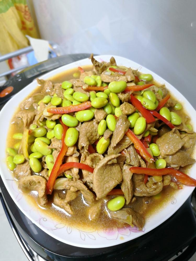 肉片毛豆的做法