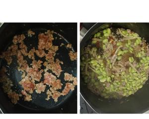 梅菜毛豆炒肉末的做法 步骤3