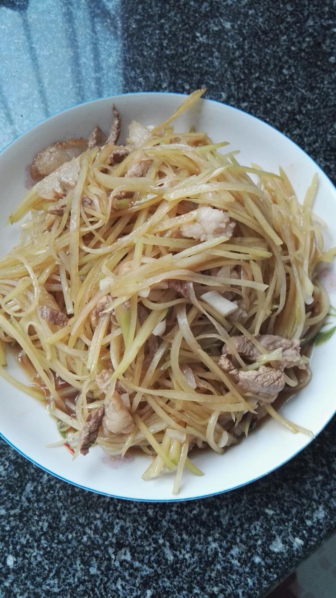 肉丝 土豆条