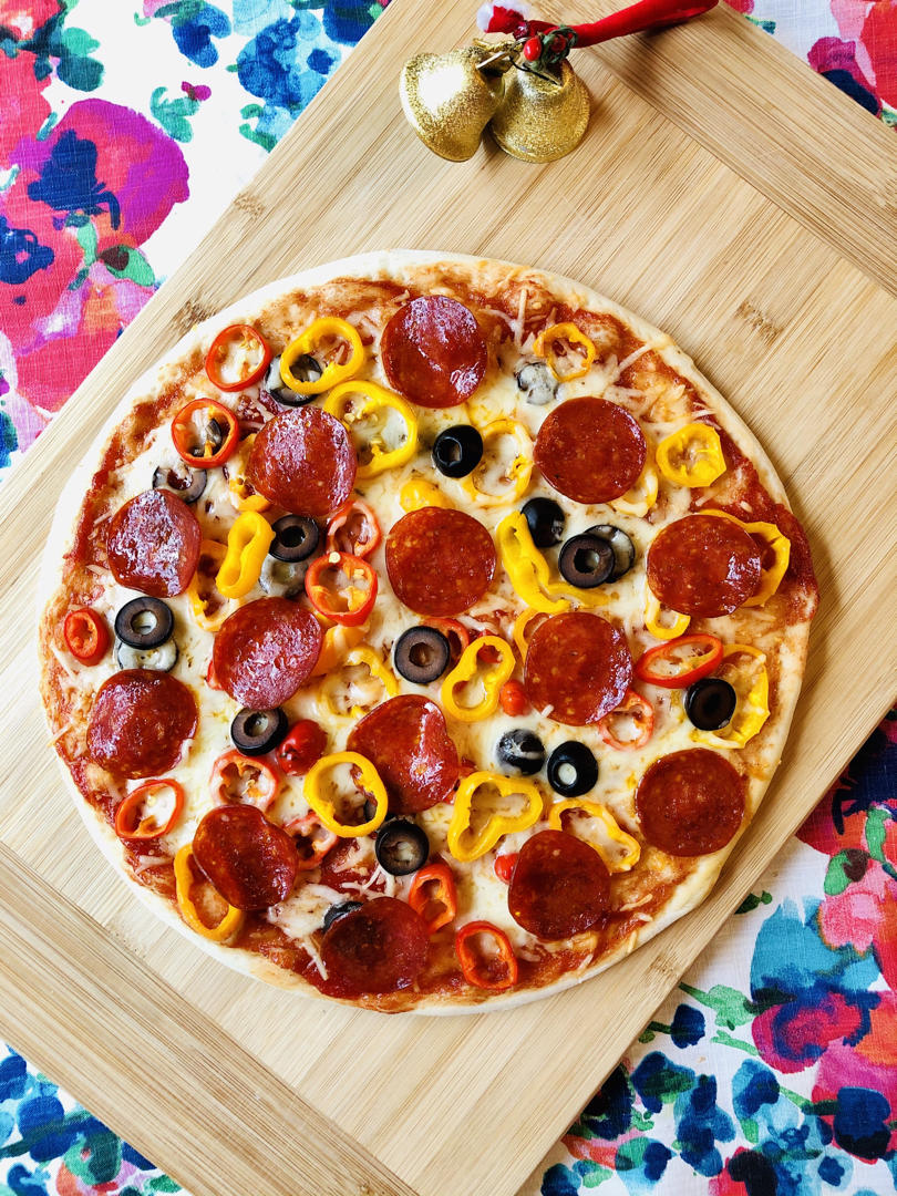 海鲜什锦披萨🍕，小白在家也能做