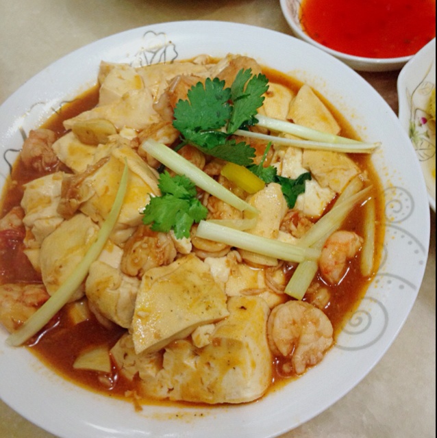 鲜虾番茄豆腐