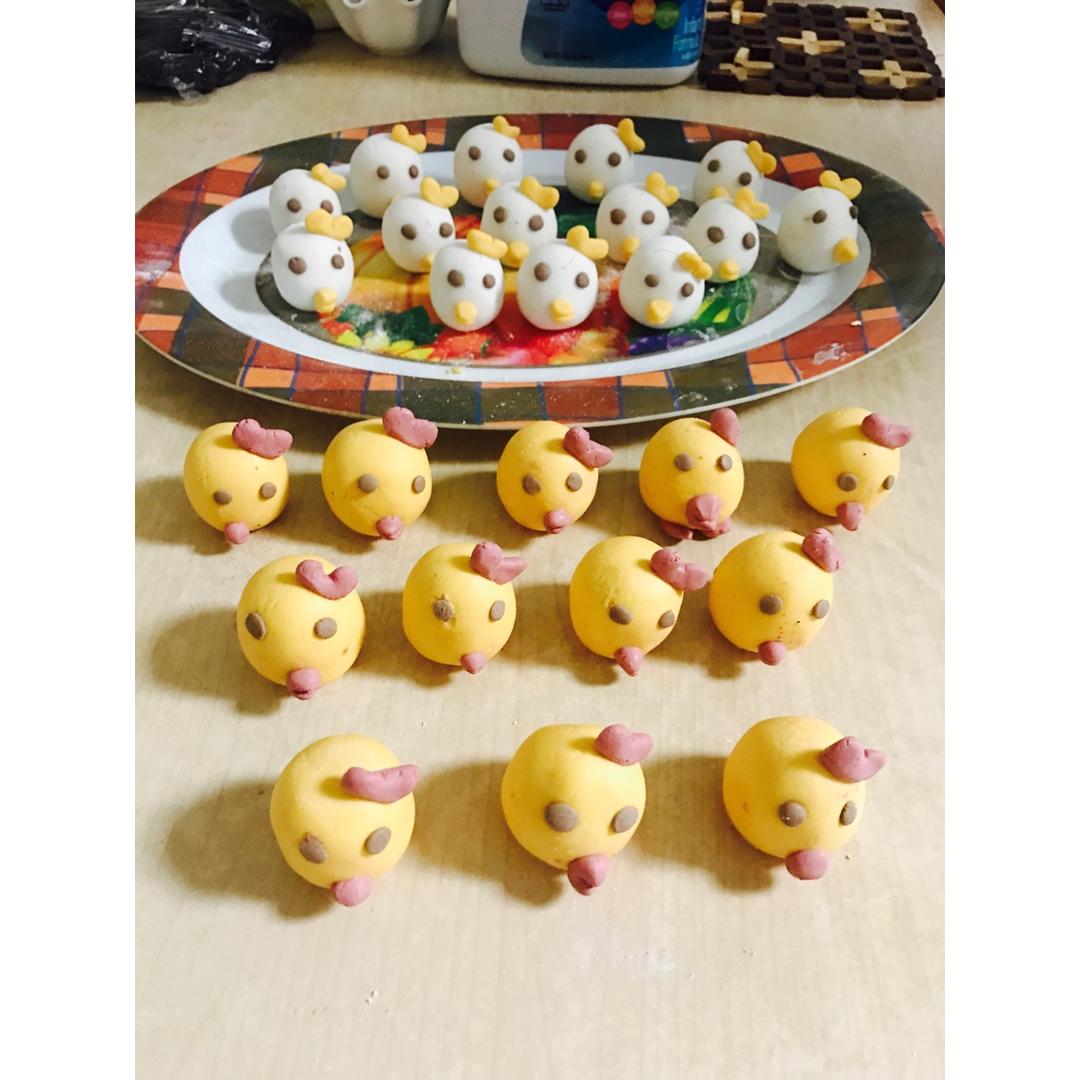 萌鸡奶黄汤圆