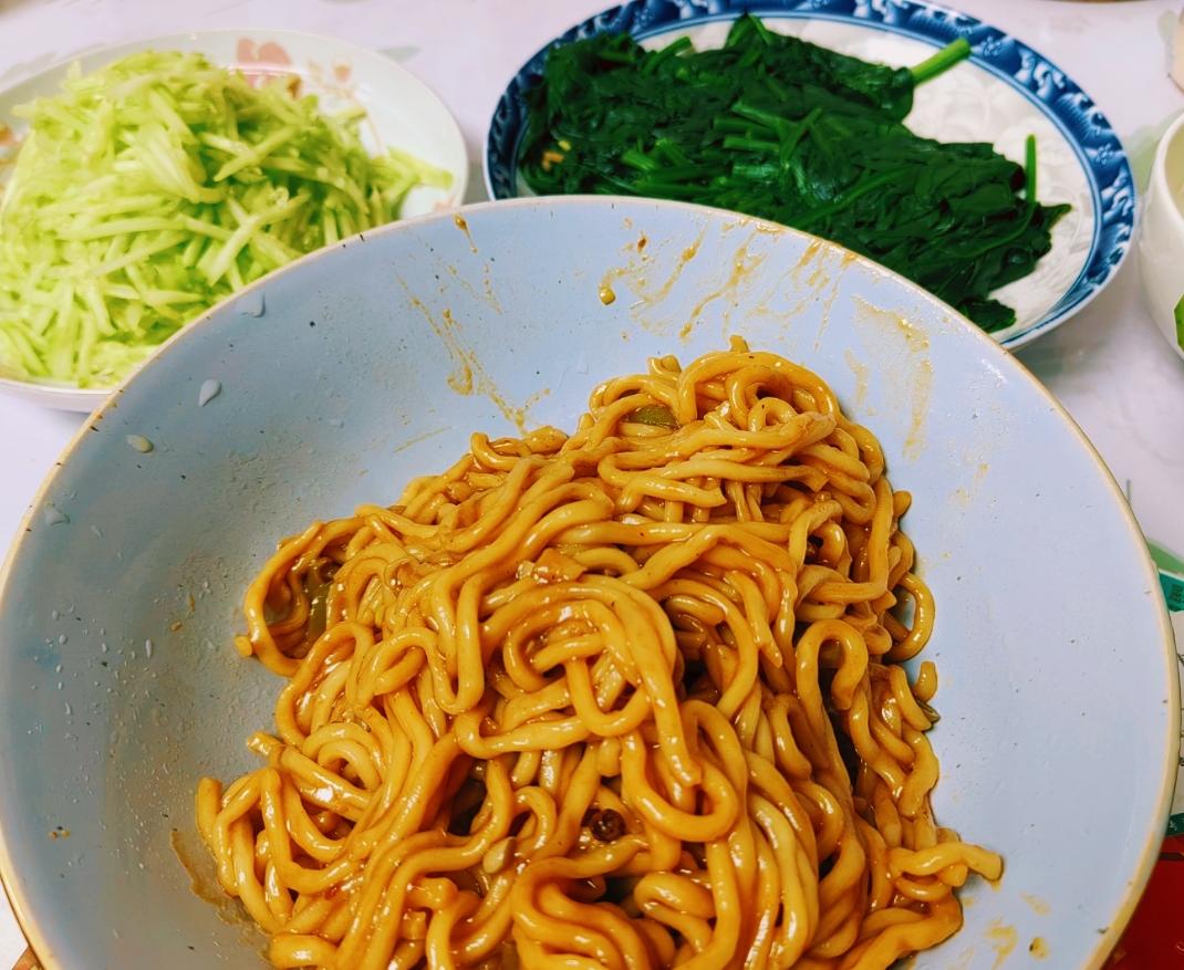 地道老北京扁豆焖面 豆角焖面 太好吃小心吃撑哦