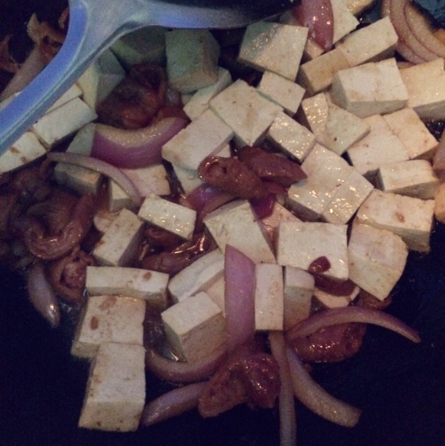 肥肠烧豆腐的做法