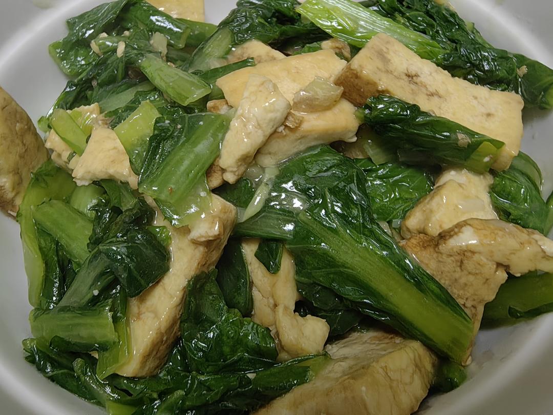 吃过一次就会爱上的－小白菜炖豆腐