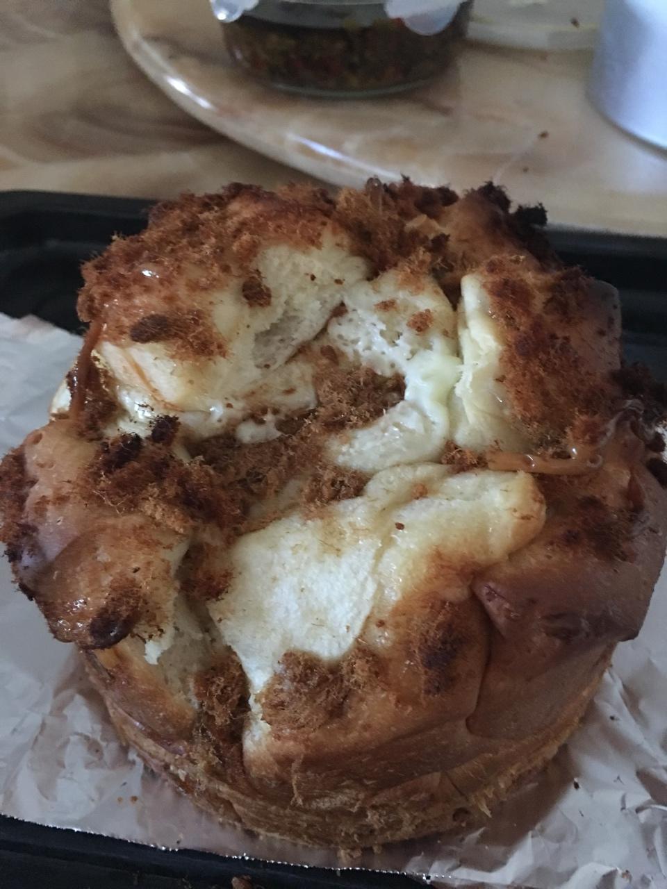 肉松手撕面包—超软会爆浆的面包哟