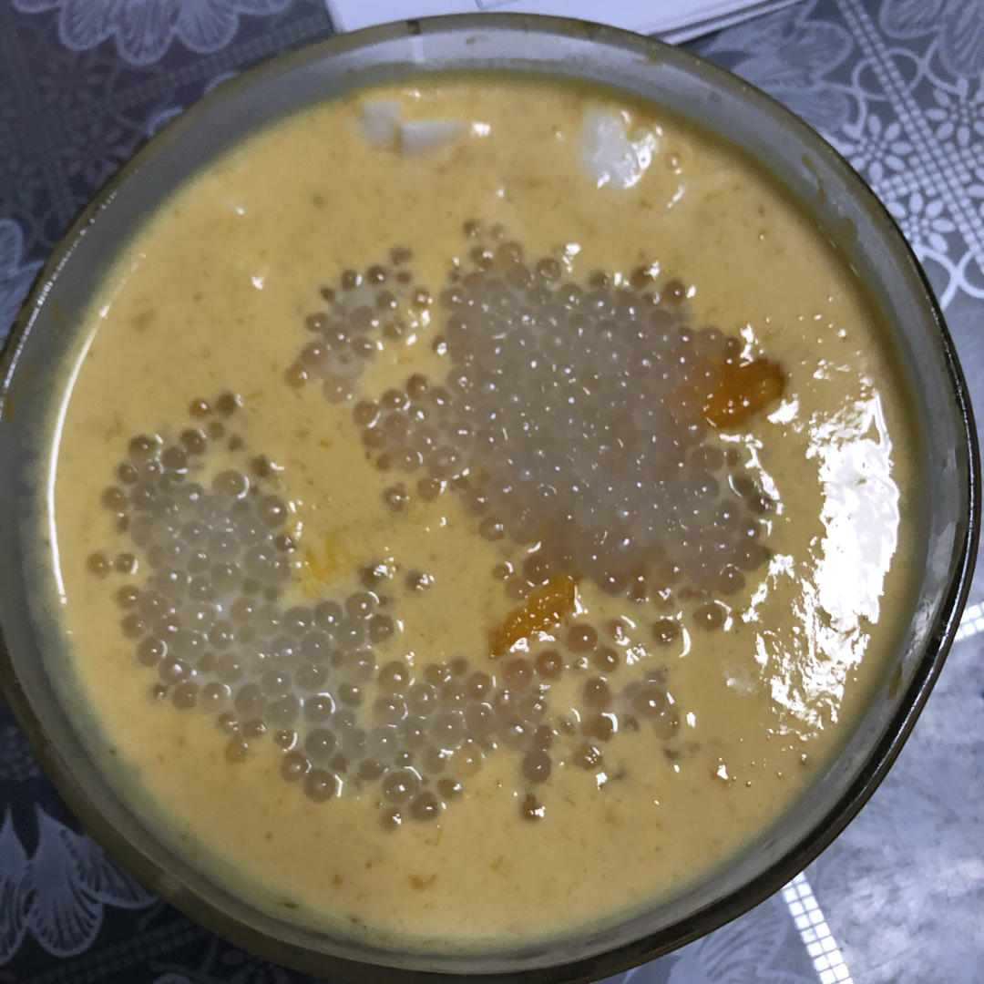 自制下午茶小甜品✌芒果西米露，一次可以喝三碗❗❗