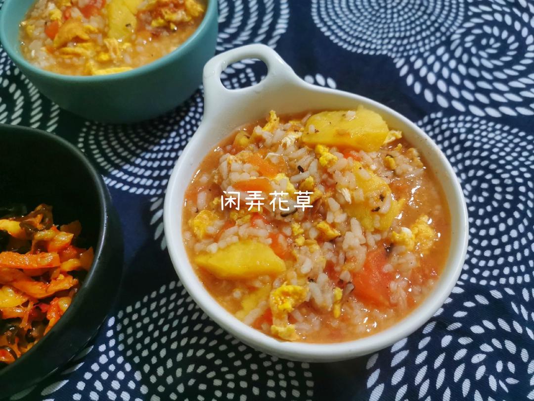 番茄鸡蛋汤饭「健康好吃超简单」