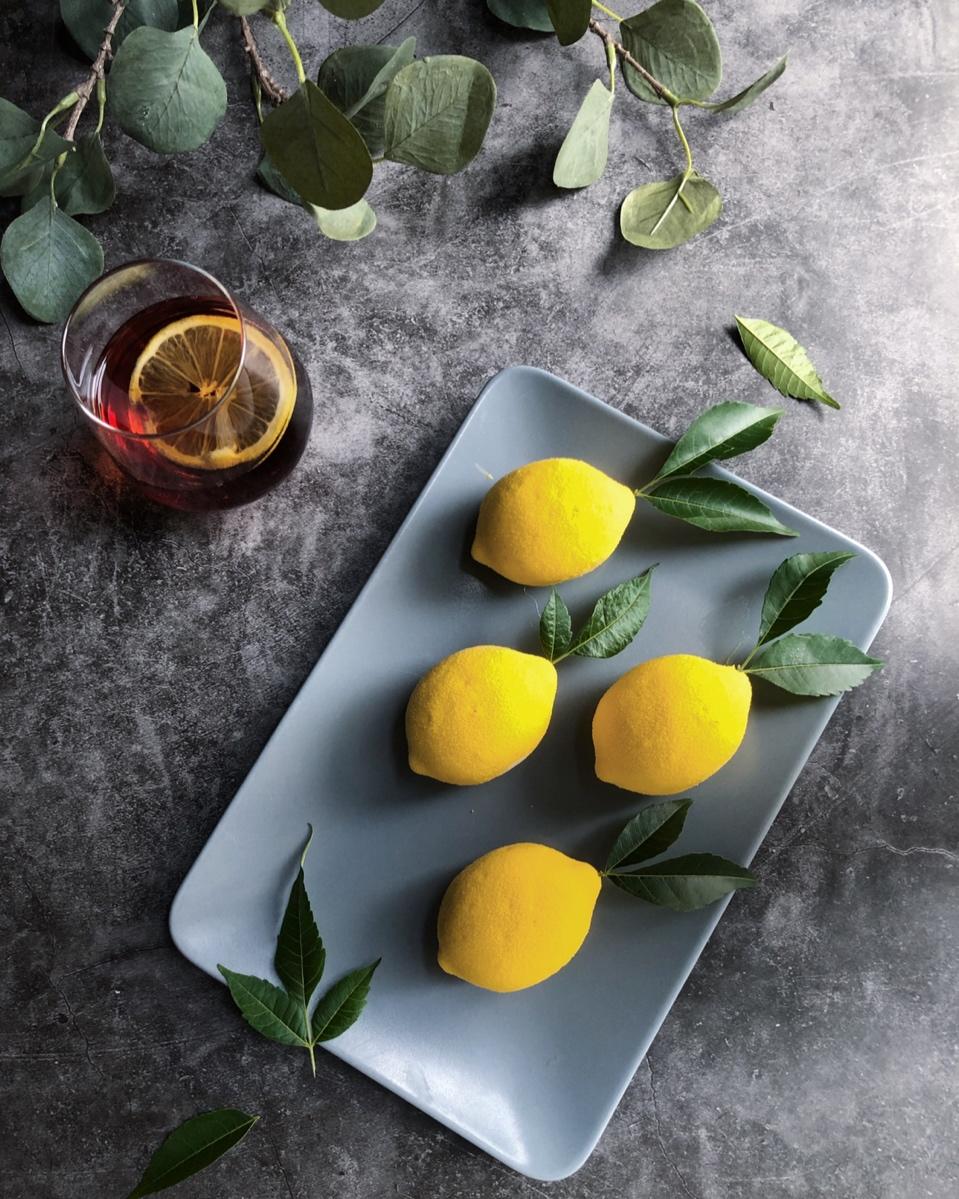 仿真水果造型慕斯蛋糕-黄柠檬