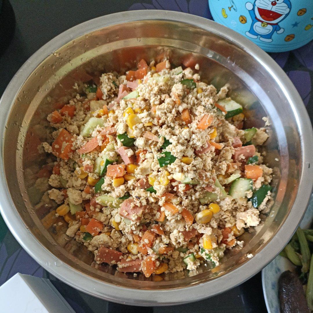 减脂餐｜无米豆腐炒饭低脂高蛋白‼️