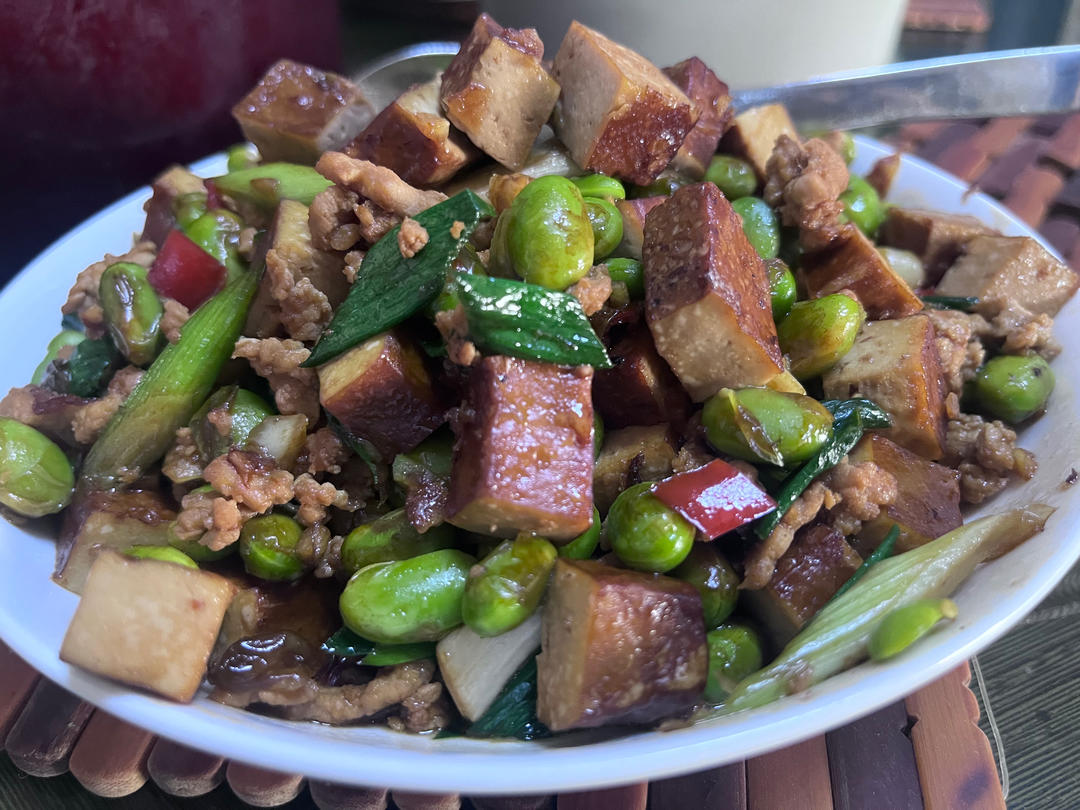 毛豆炒香干｜家常小炒