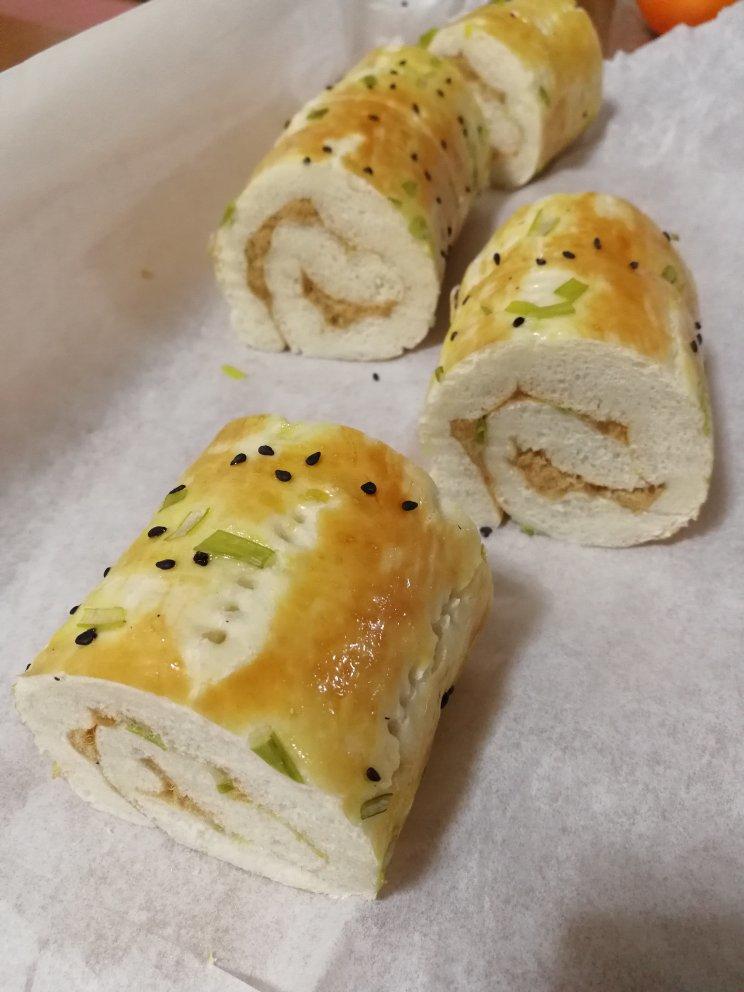 回忆的味道---肉松面包卷