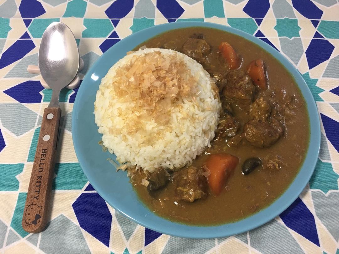 日本妹子教的日式咖喱牛肉饭