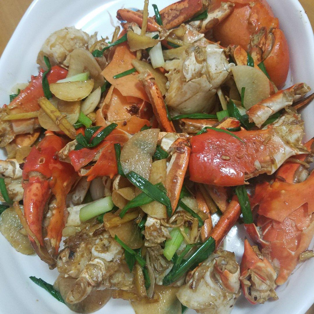 葱姜炒蟹 Fried Crabs
