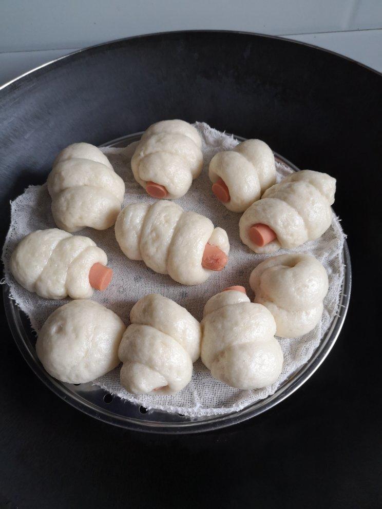 包子店人气早点，肠仔馒头，附详细过程图