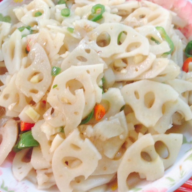 家常菜 素炒藕片 上帝d木偶做的素炒藕片