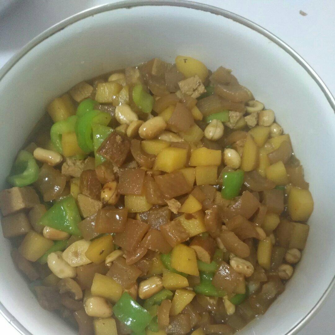 猪皮烧辣豆-🥘悦悦家.                   （天津卫)