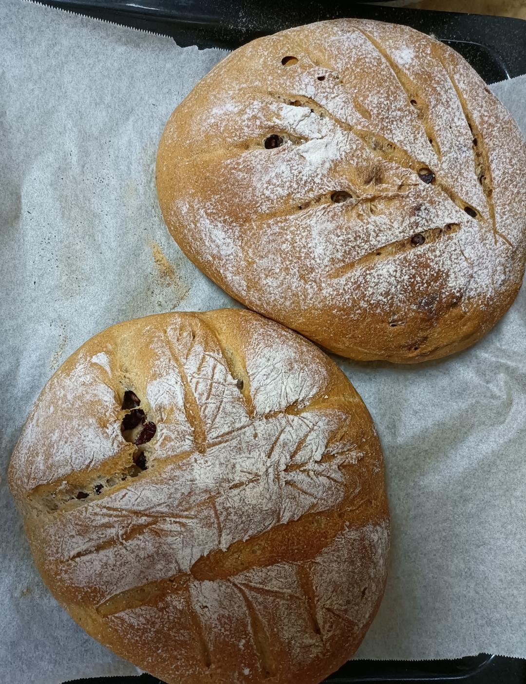 德国婆婆秘方·只多一料·香得上天的全麦核桃蔓越欧包