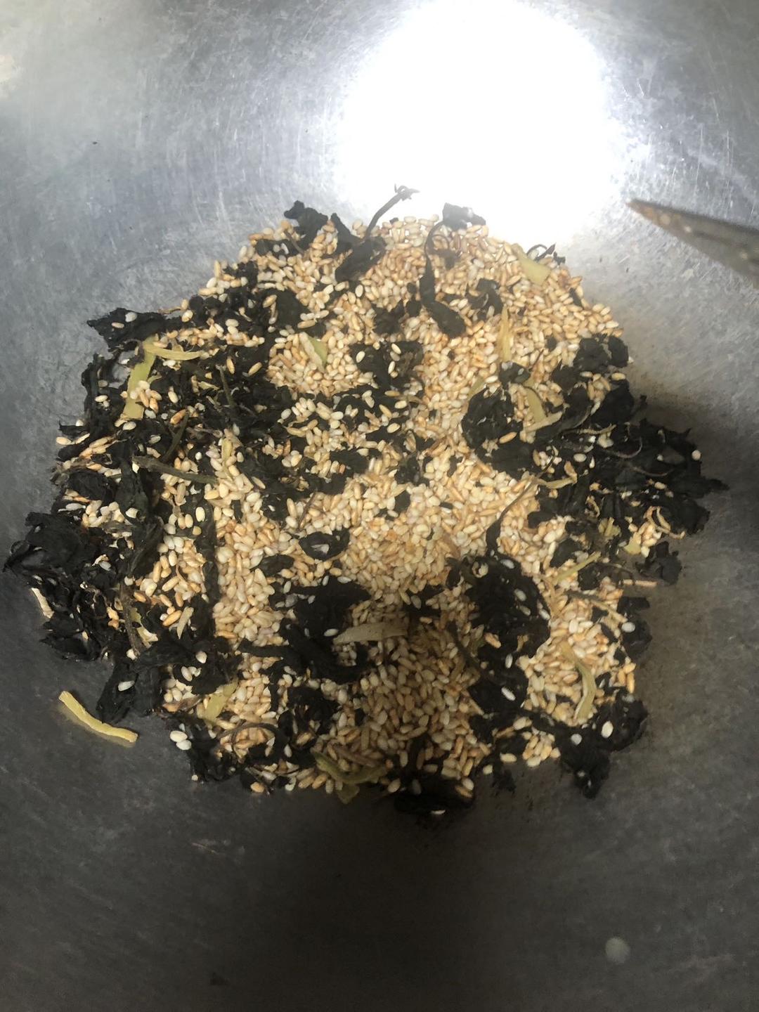 紫苏生姜炒米茶
