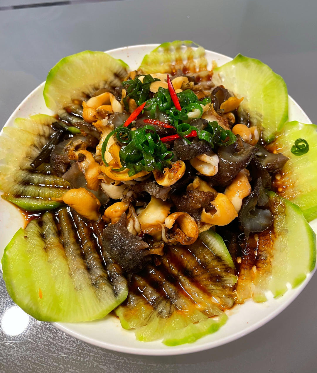 葱油鲍鱼片
