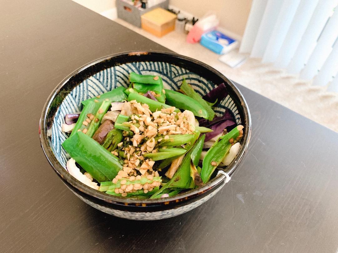 手擂茄子